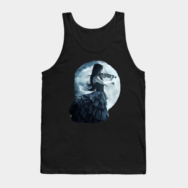 Violin T-shirt Tank Top by NOMAD73